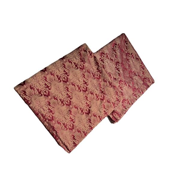 2 Rodeo Home Luxury Curtains Panels Red Gold Metallic Drapes Lined 90 Long Pair